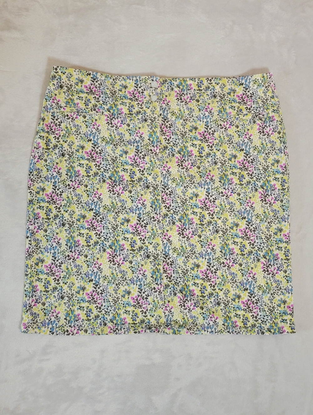 J. Jill Live In Chino Knee-length Floral Skirt Size 14